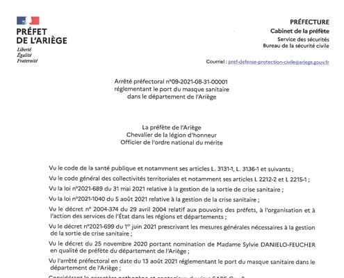 Arrêté préfectoral n°09-2021-08-31-00001