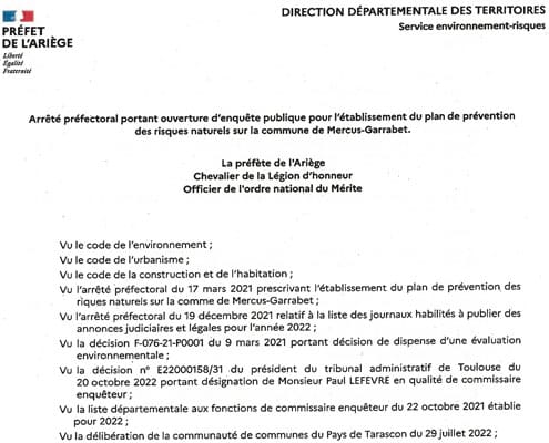 Ouverture publique PPRN