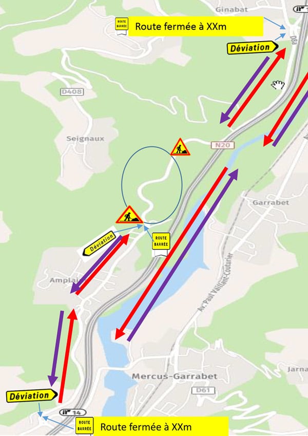 Arrêté - Portant règlementation de la circulation sur la route D8b