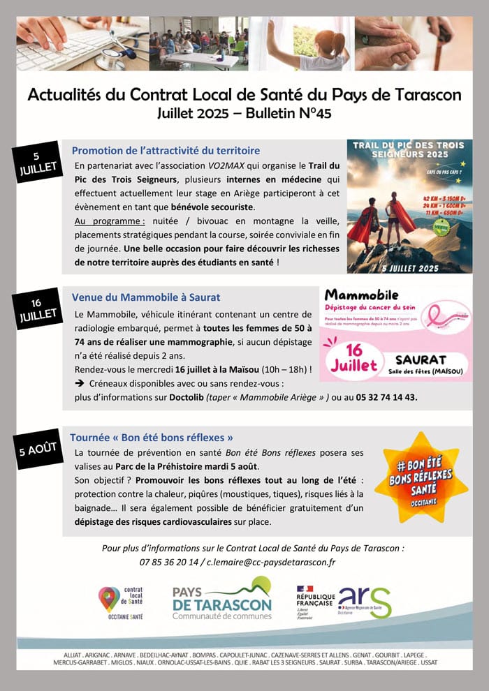 Actualités CLS Pays de Tarascon - Juillet 2025