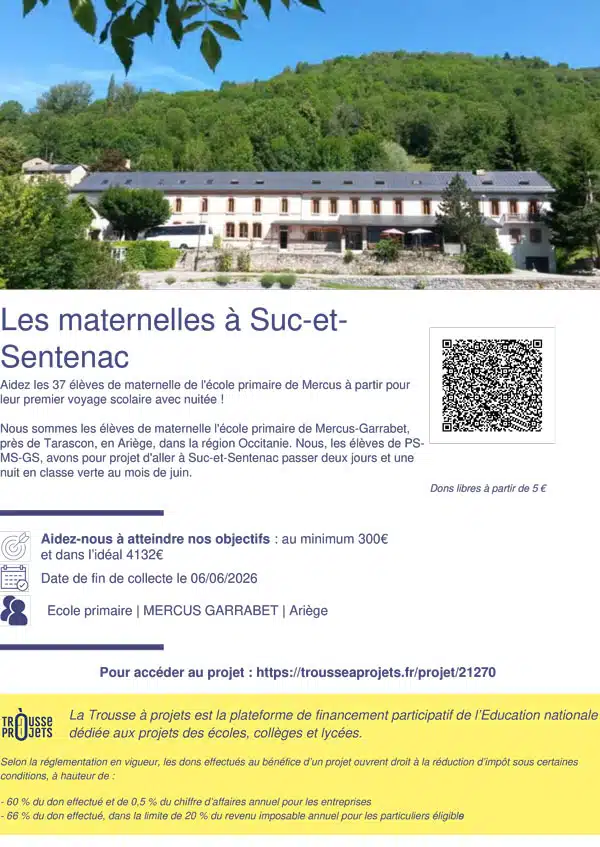 Aidez les 37 élèves à partir pour leur premier voyage scolaire